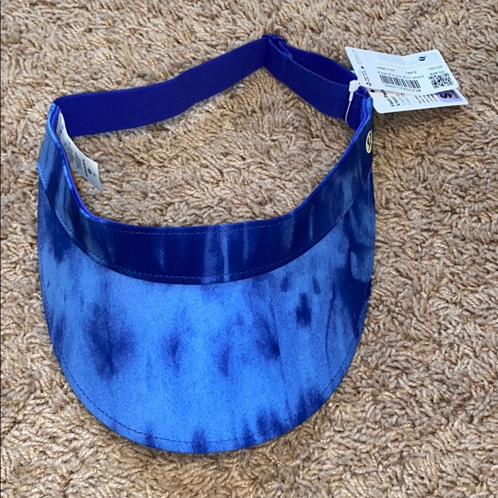 Blue Tie Dye Game Day Fast Paced Run Visor